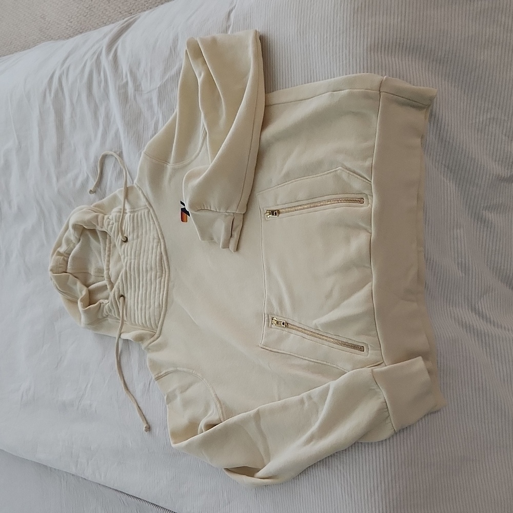 Aviator Nation ninja hoodie, cream, size s